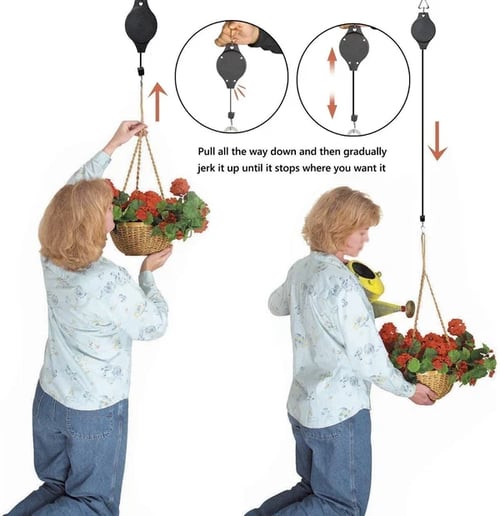 Summer promotion discount - Plant Pulley Set For Garden Baskets Pots, Birds Feeder