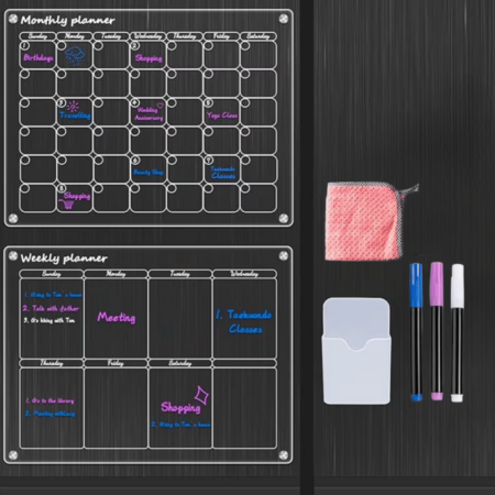 Task Master - Magnetic Acrylic Calendar & Planner