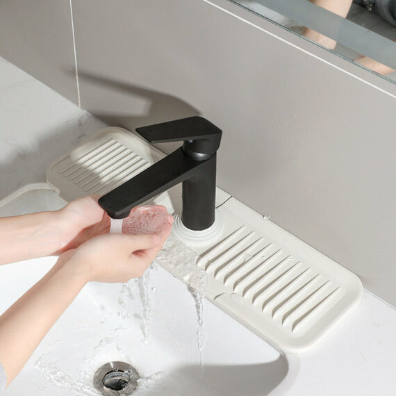 Tidy Splash Faucet Guard & Draining Mat