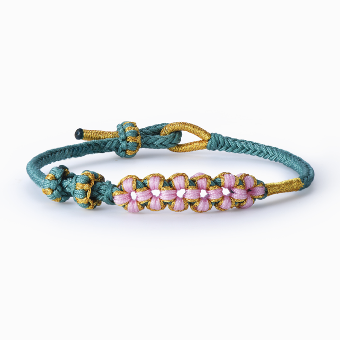 To My Granddaughter, Straighten Your Crown Blossom Knot Bracelet