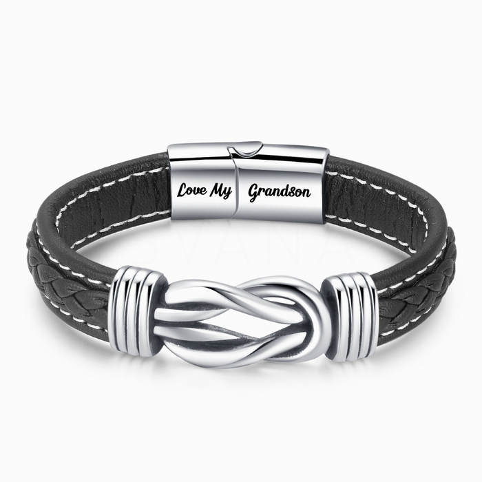 To My Grandson, I Will Always Be With You Linked Bracelet