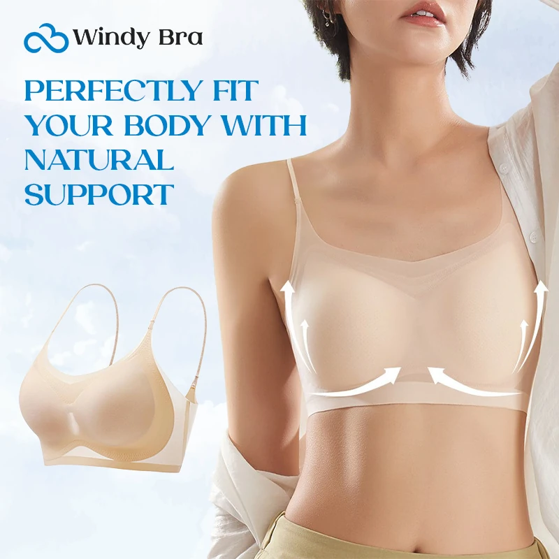 WindyBra - LAST DAY 70% OFF - Seamless ultra-thin plus size ice silk comfort bra