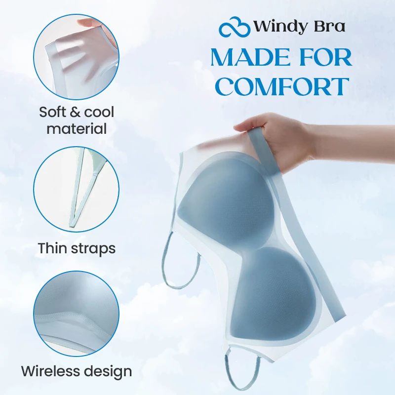 WindyBra - LAST DAY 70% OFF - Seamless ultra-thin plus size ice silk comfort bra