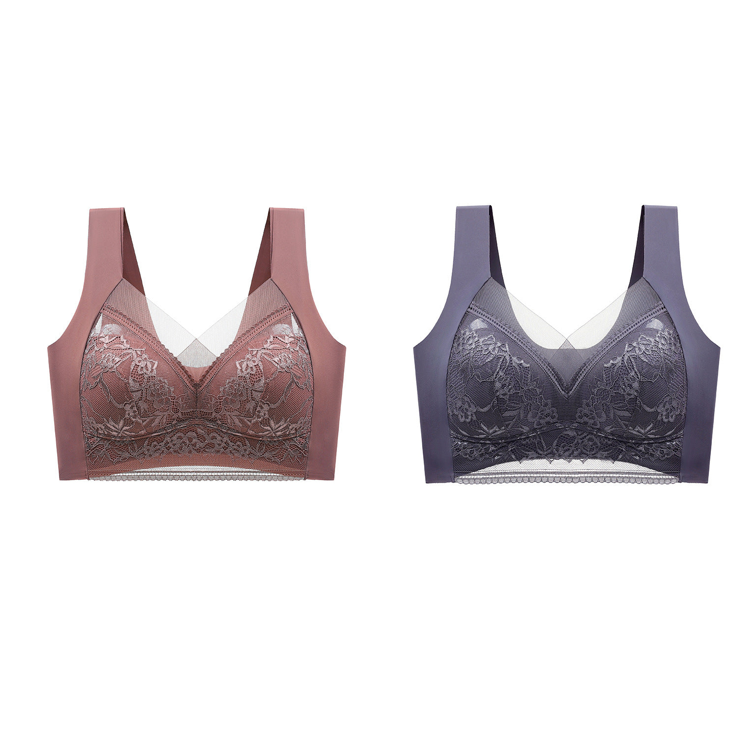 Women's push-up lace push-up bra for beautiful back