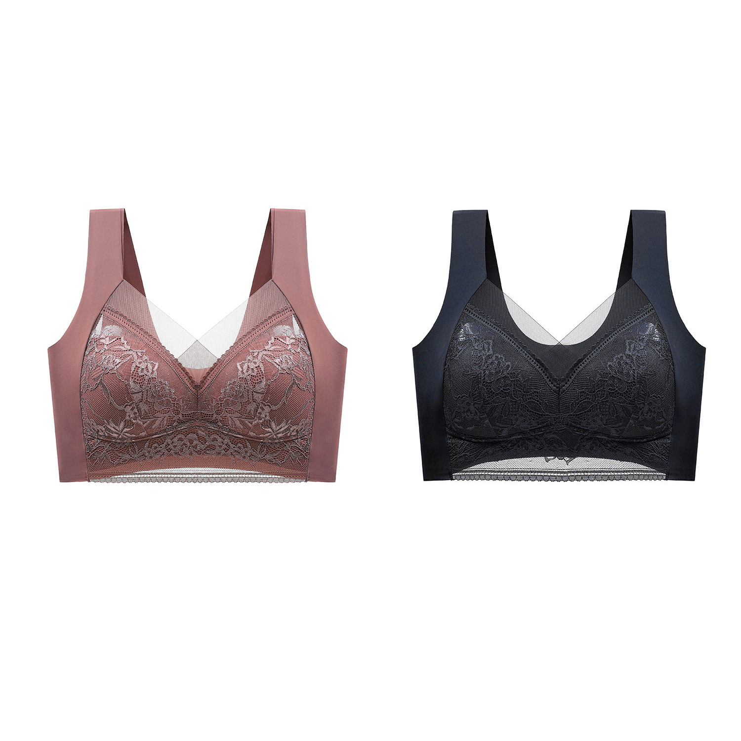 Women's push-up lace push-up bra for beautiful back