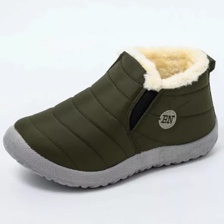 Women's Waterproof Slip On Platform Winter Fur Boots