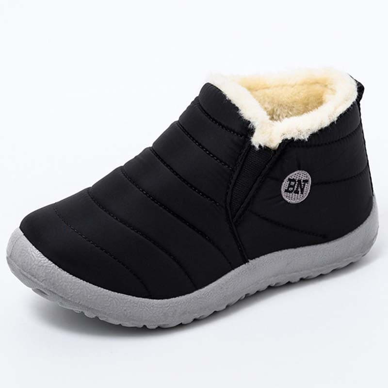 Women's Waterproof Slip On Platform Winter Fur Boots