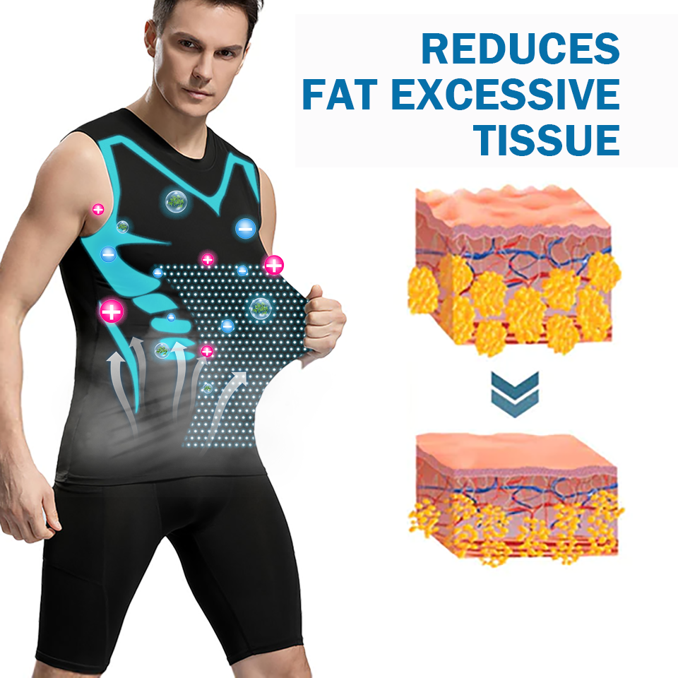 2024 New shapewear vest, comfortable and breathable ice silk fabric, creates a perfect body for men