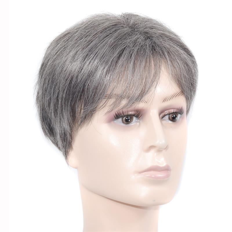 Business Natural And Realistic Full Wig For Medium-elderly Men