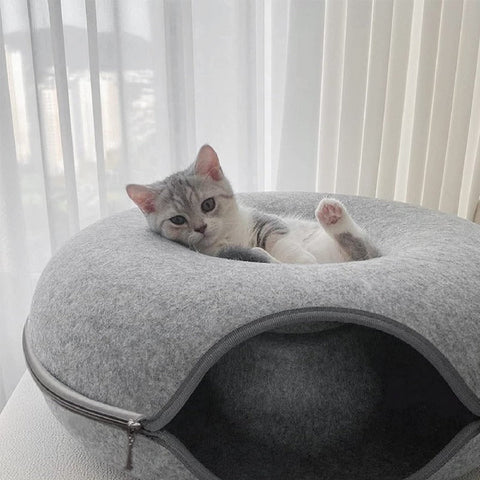 Donut Cat Tunnel Bed