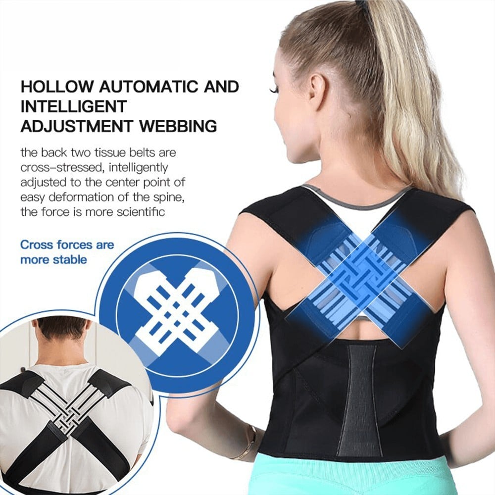 Hot Sale 49% OFF - Adjustable Back Posture Belt Office Home Gym Unisex