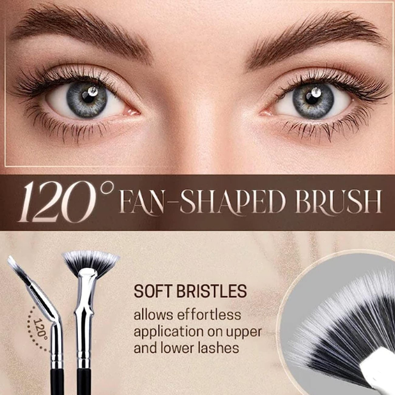 Hot Sale 49% OFF - Folding Angle Scalloped Lash Brush