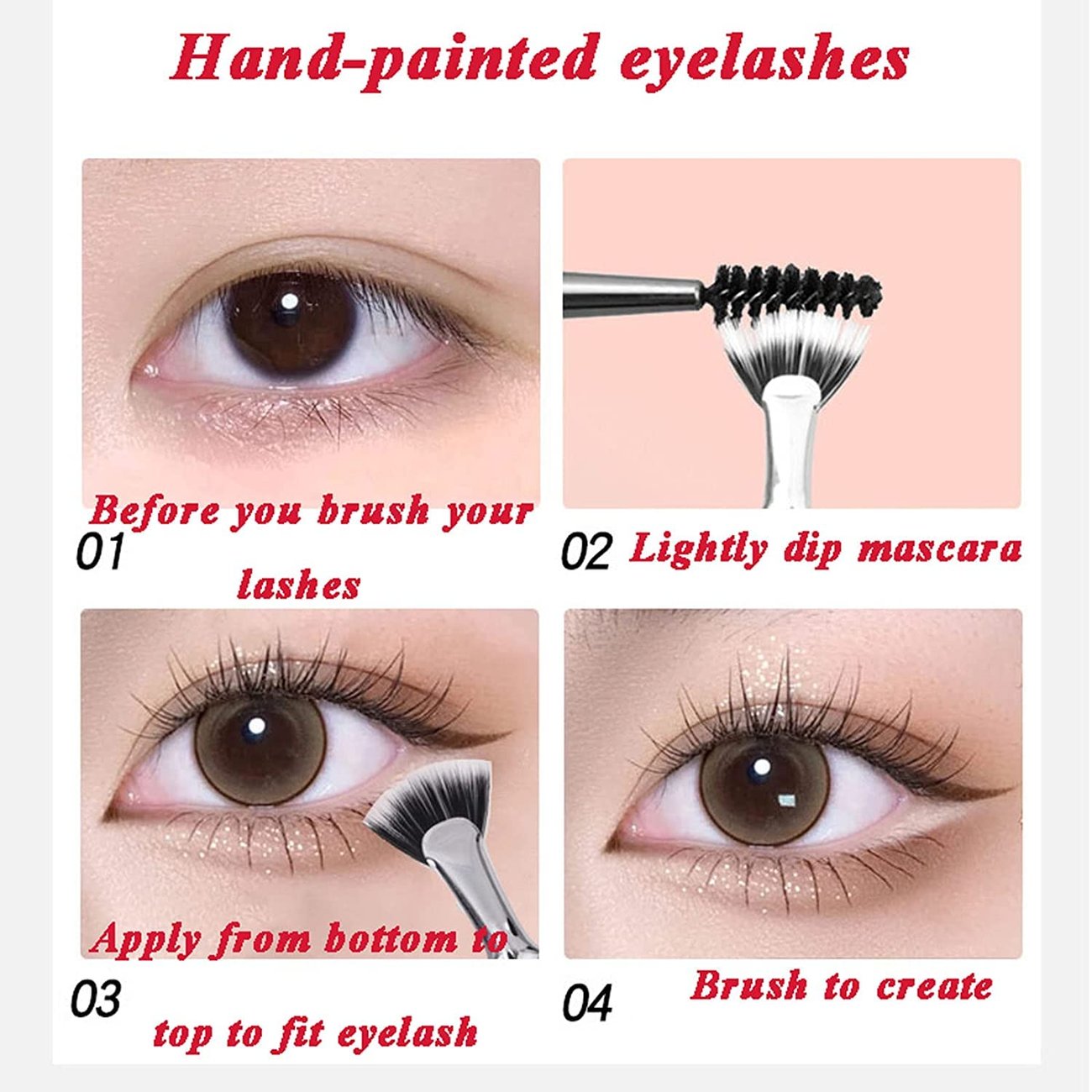 Hot Sale 49% OFF - Folding Angle Scalloped Lash Brush