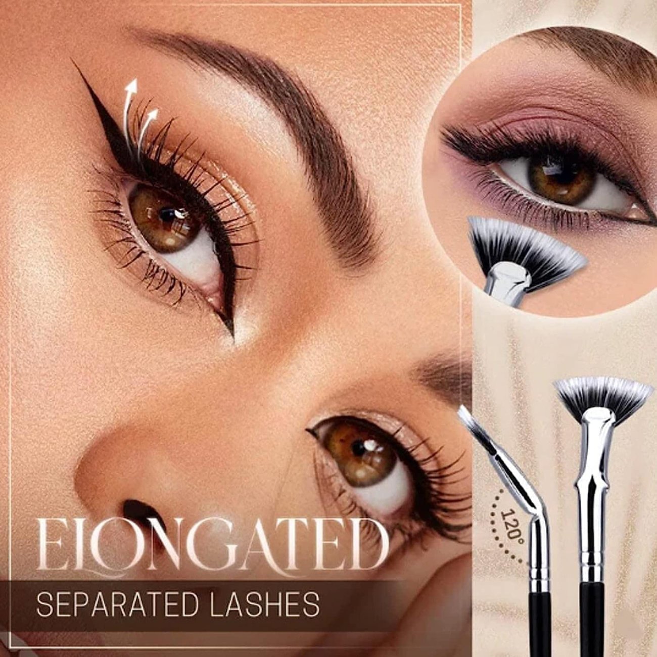 Hot Sale 49% OFF - Folding Angle Scalloped Lash Brush