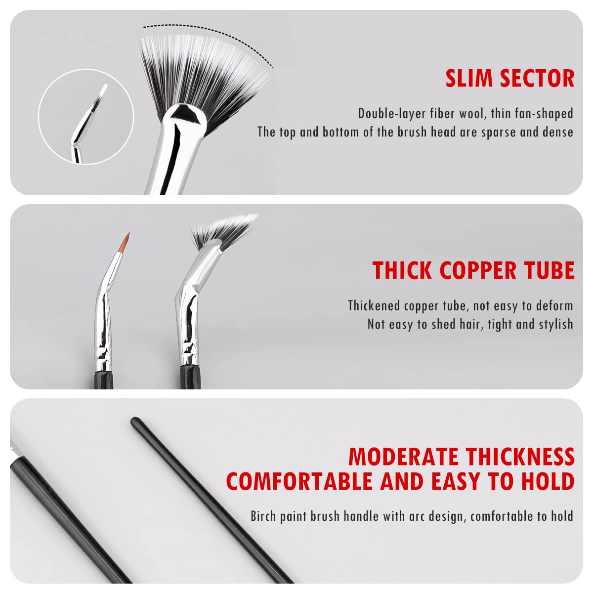 Hot Sale 49% OFF - Folding Angle Scalloped Lash Brush