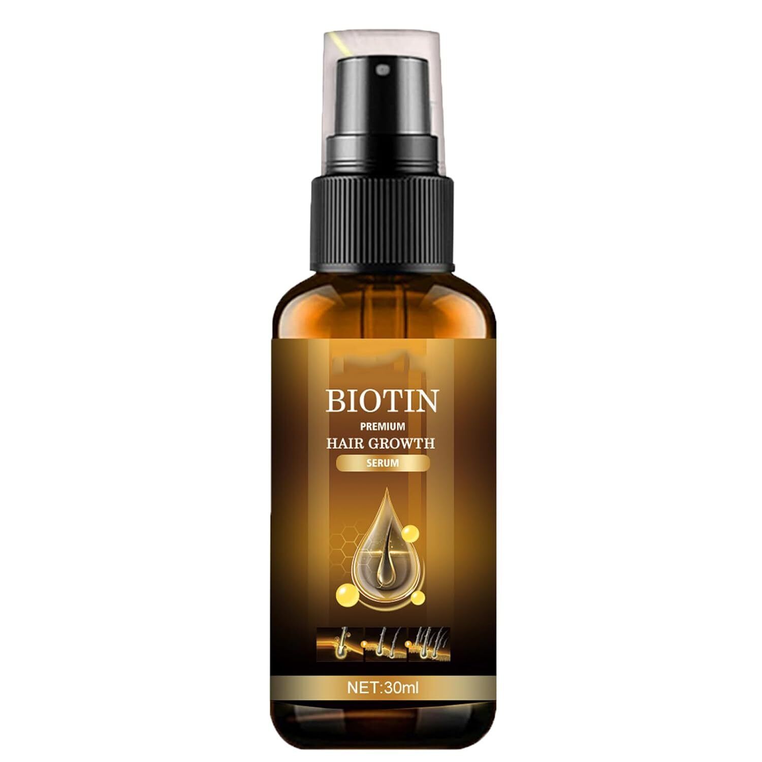 (LAST DAY SALE-80% OFF) Moonbiffy - Biotin Premium Hair Growth Serum