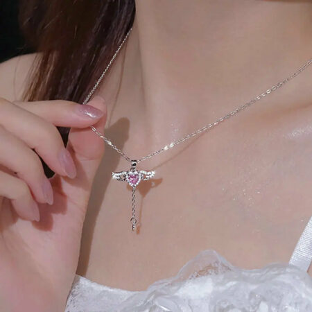 Laverato Heart Wings Necklace