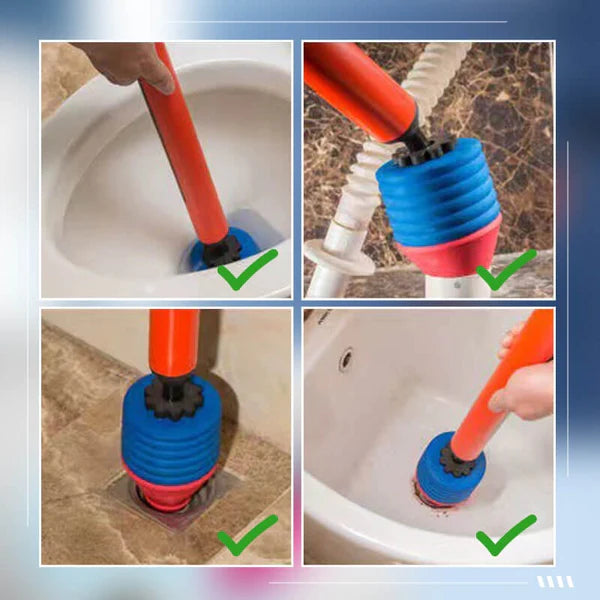 New Year Special Sale 49% OFF - Household High-pressure Manual Toilet Drain Pipe Unblocker