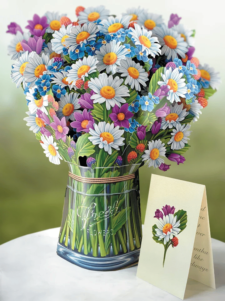 Pop Up Flower Bouquet Greeting Card