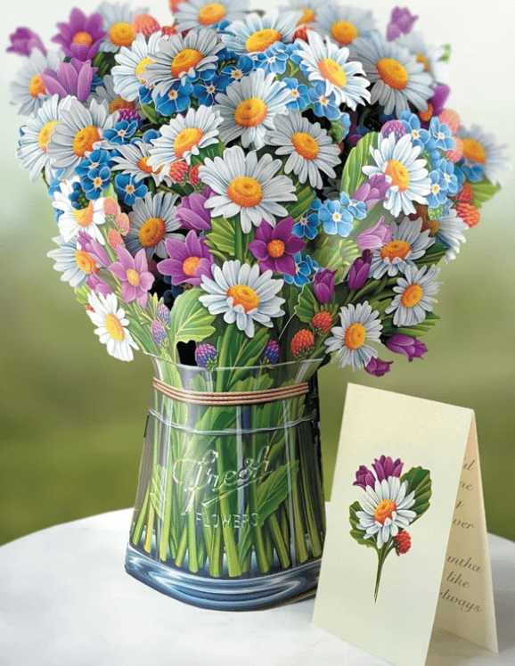 Pop Up Flower Bouquet Greeting Card