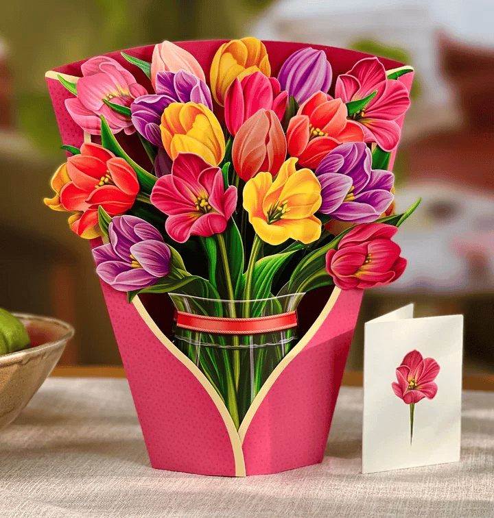 Pop Up Flower Bouquet Greeting Card