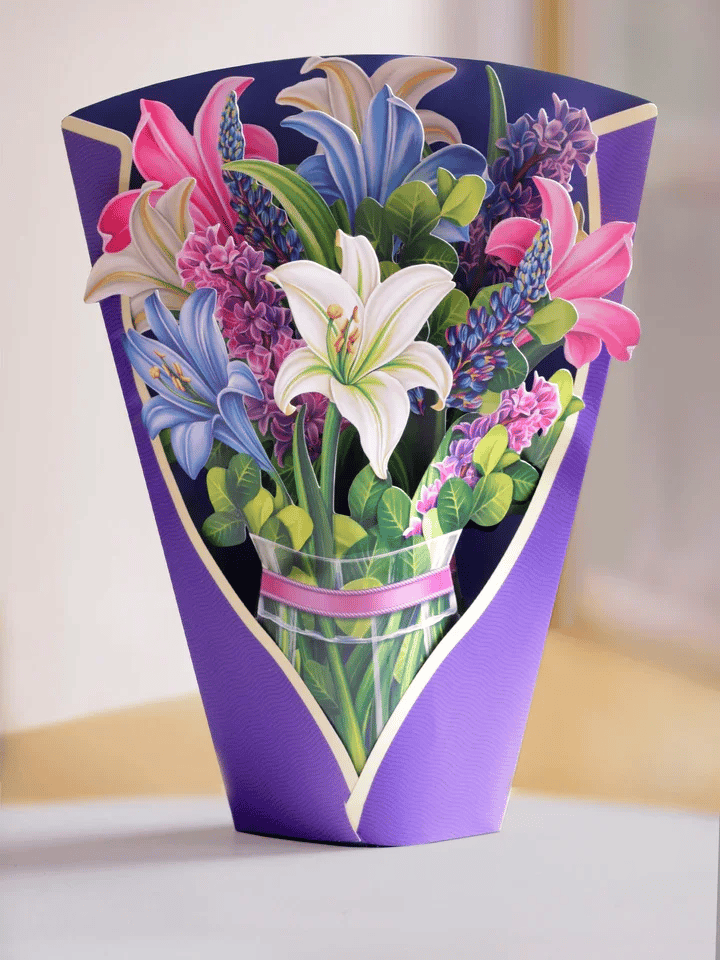 Pop Up Flower Bouquet Greeting Card