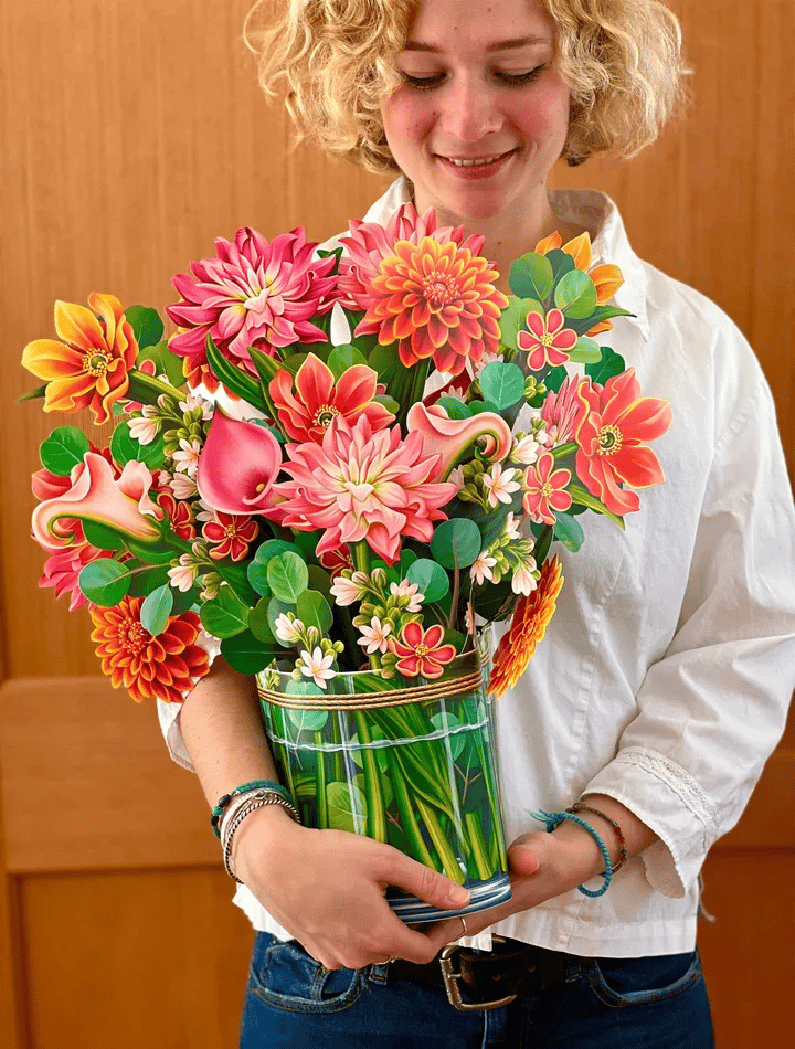 Pop Up Flower Bouquet Greeting Card