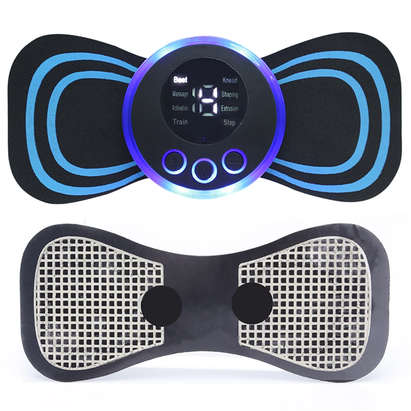 Portable Massager with 8 Modes and LCD Screen - Mini Muscle Stimulator for Pain Relief