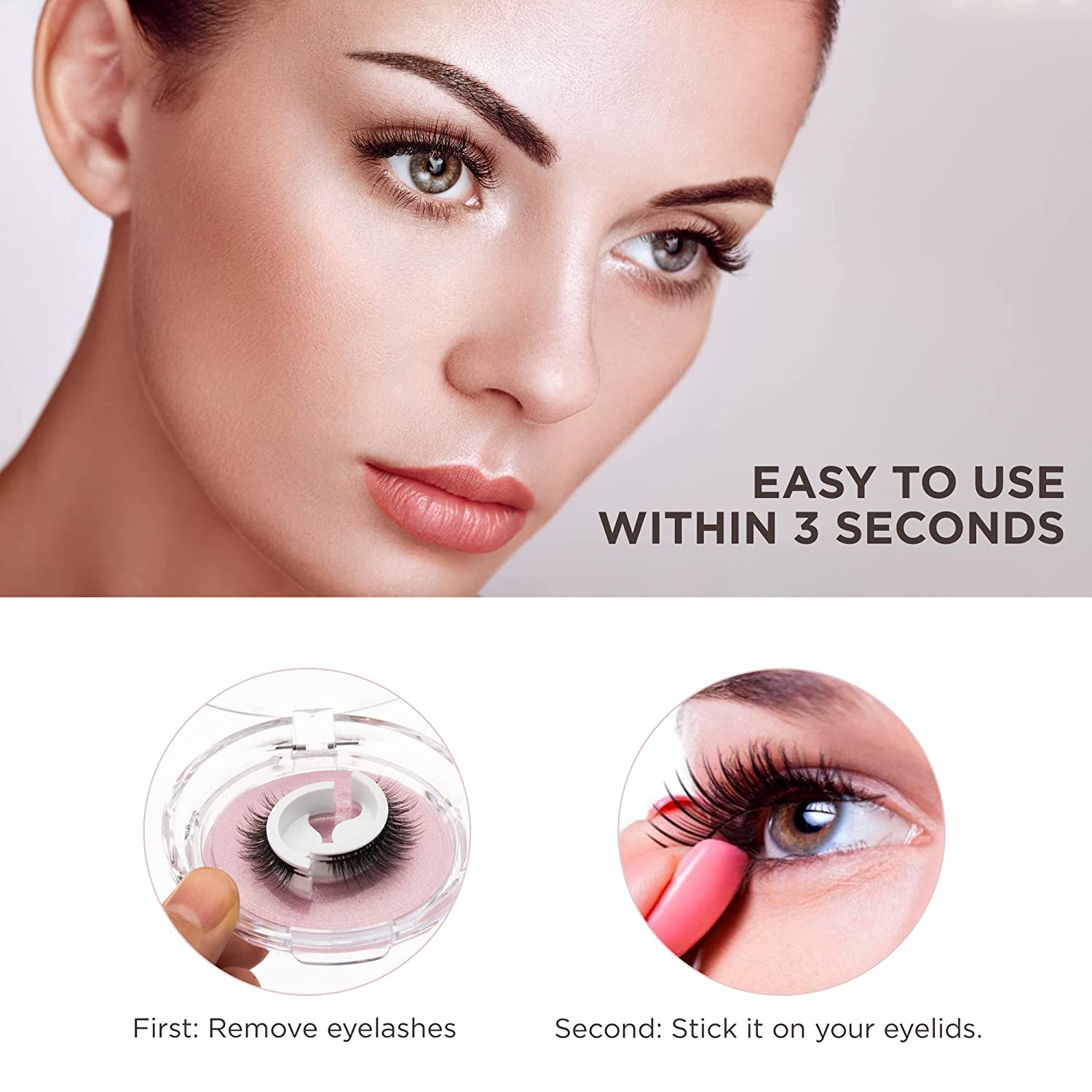 Keones Reusable Self-Adhesive Eyelashes-Essential for Your Daily