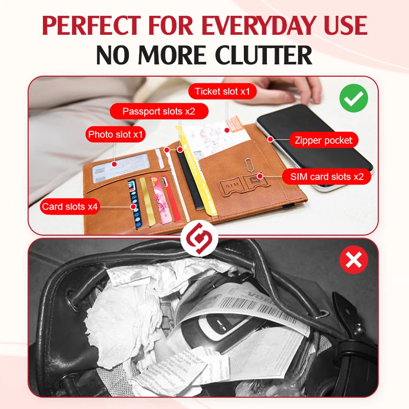 SafeCardy - Functional RFID Blocking Leather Card Wallet