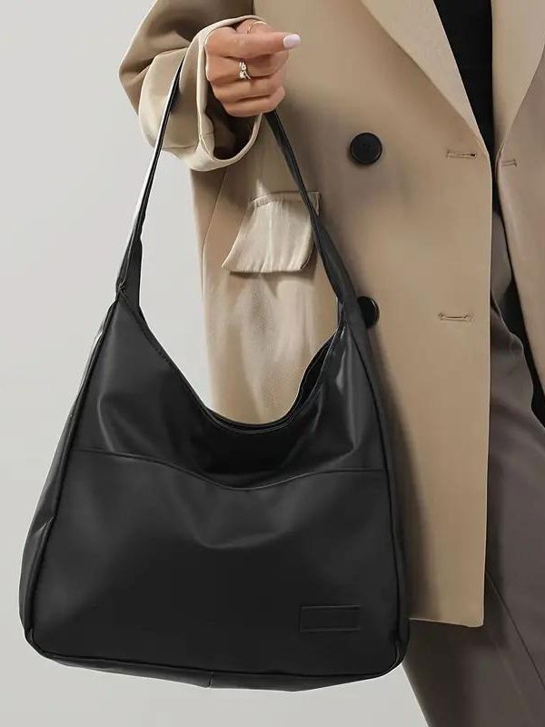 Snap Button Hobo Bag