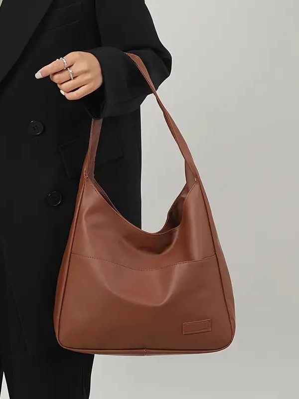 Snap Button Hobo Bag