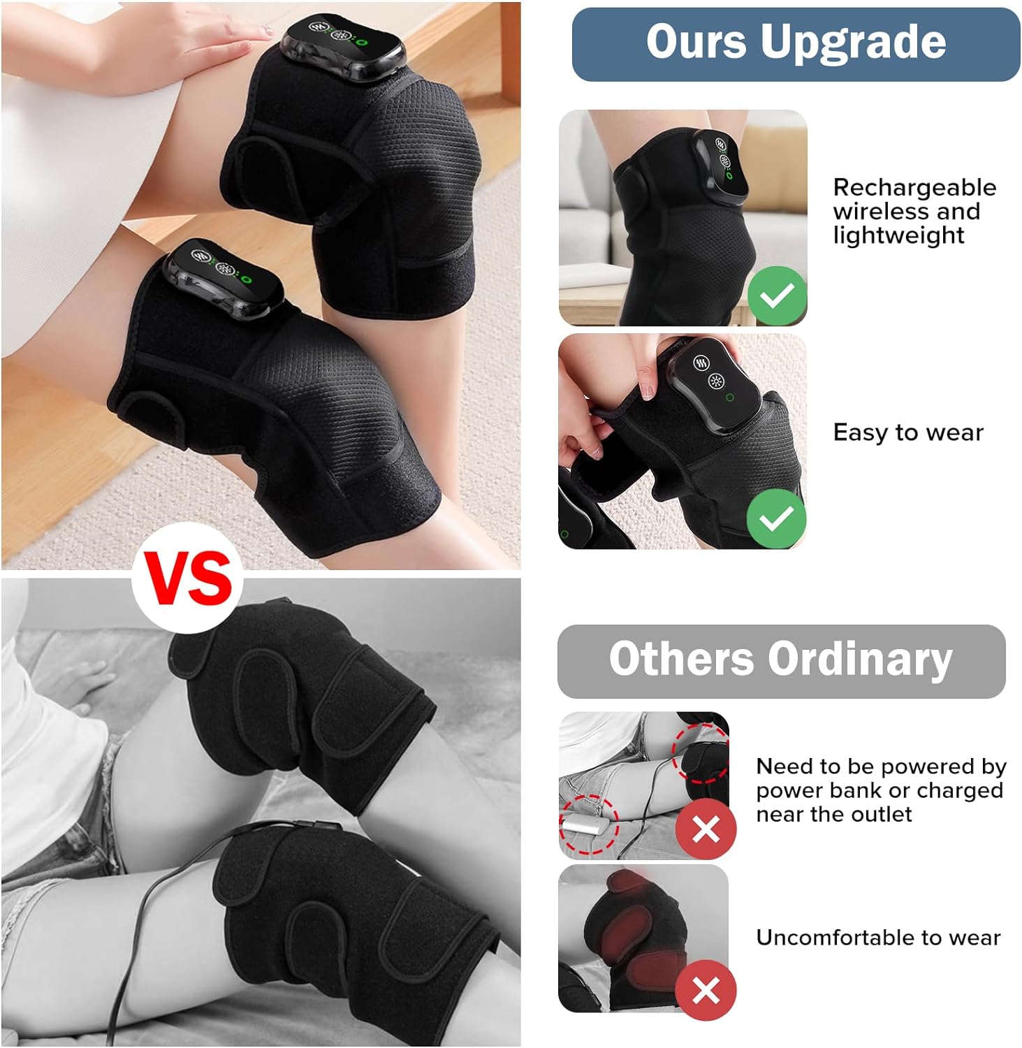 TheraBrace Knee Red Light Heat & Massage