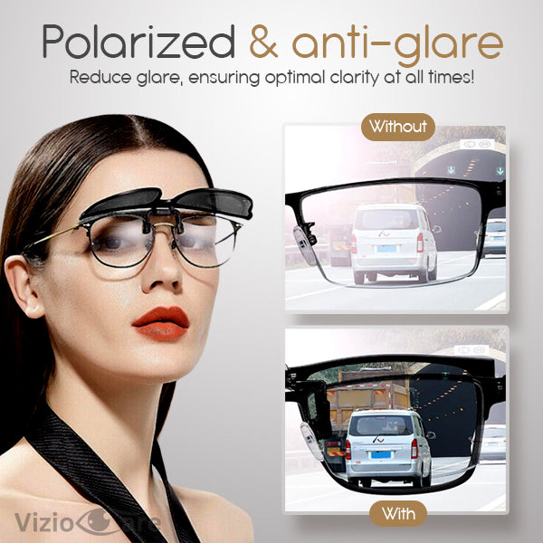 VizioCare Clip-On Polarized Sunglasses - Limited Discounts expires in a FEW minutes