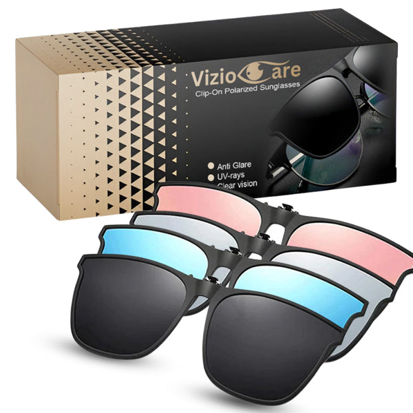 VizioCare Clip-On Polarized Sunglasses - Limited Discounts expires in a FEW minutes