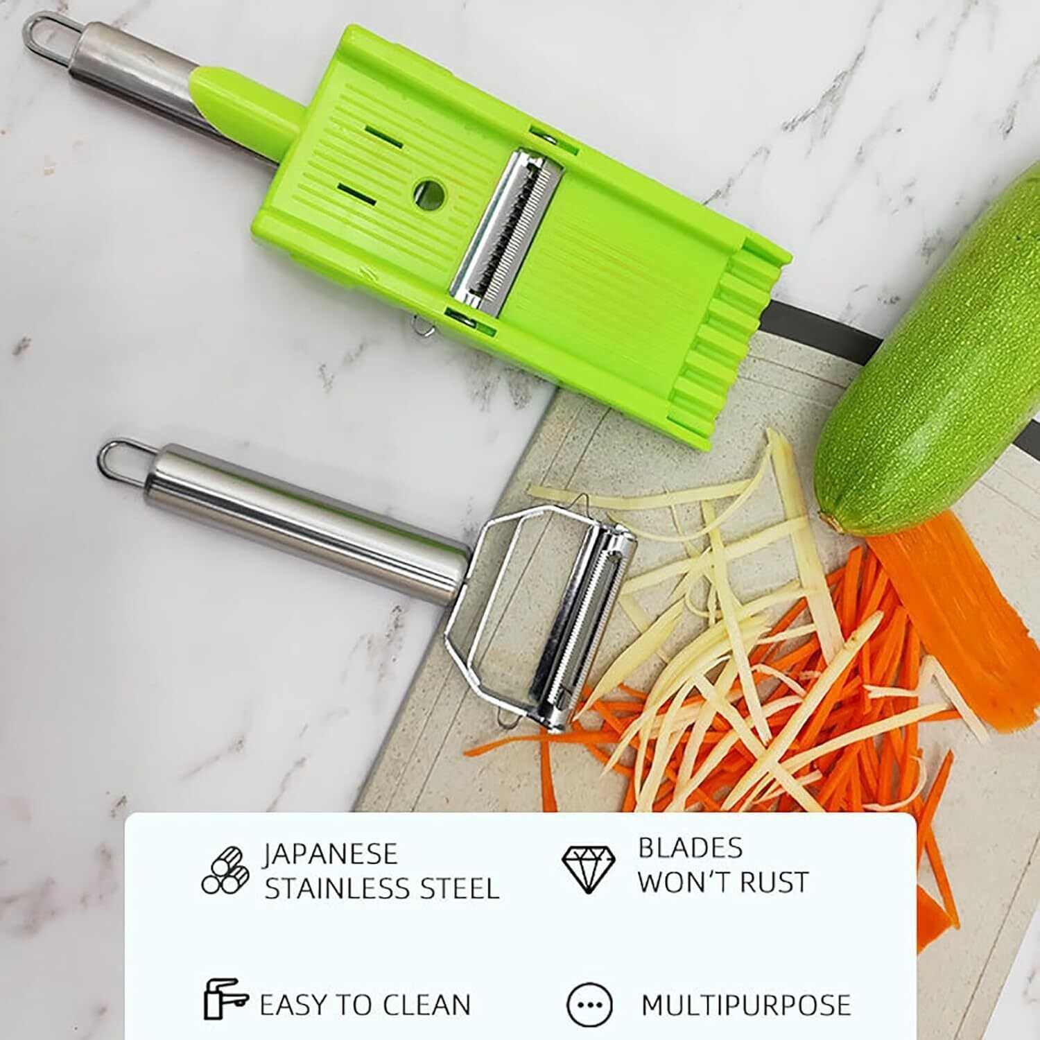 Zestio – Stainless Steel Multifunctional Peeler