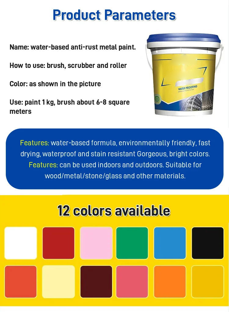 2024 Water-based rust-proof paint metal paint