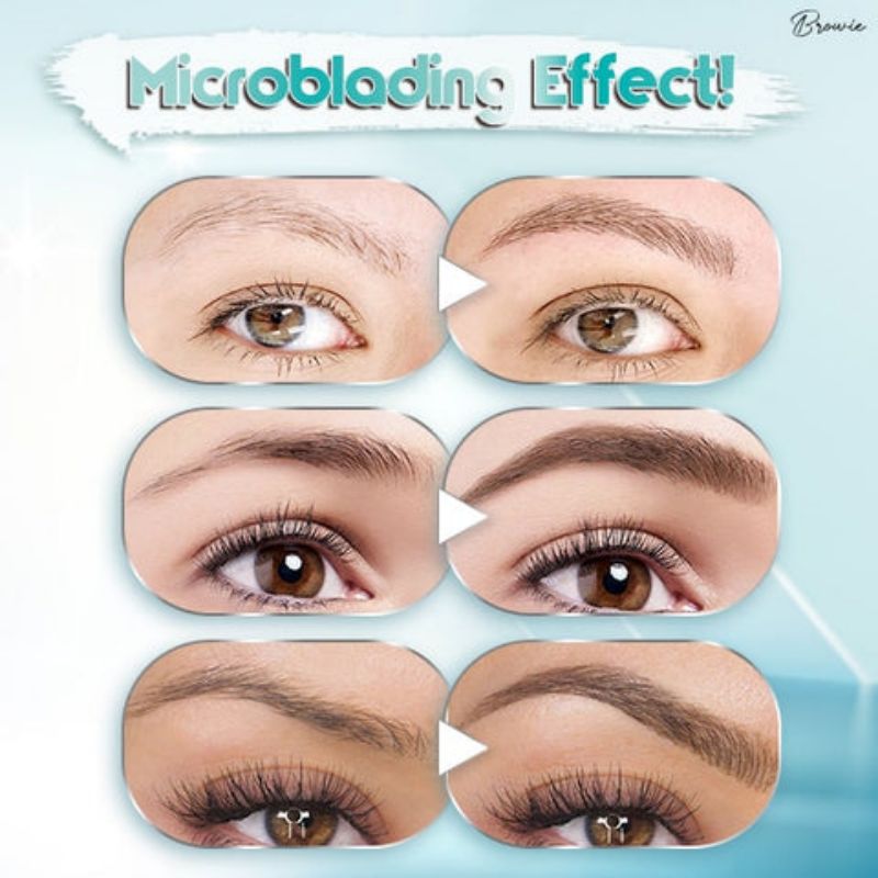 3D Waterproof Microblading Eyebrow Pen 4 Fork Tip Tattoo Pencil