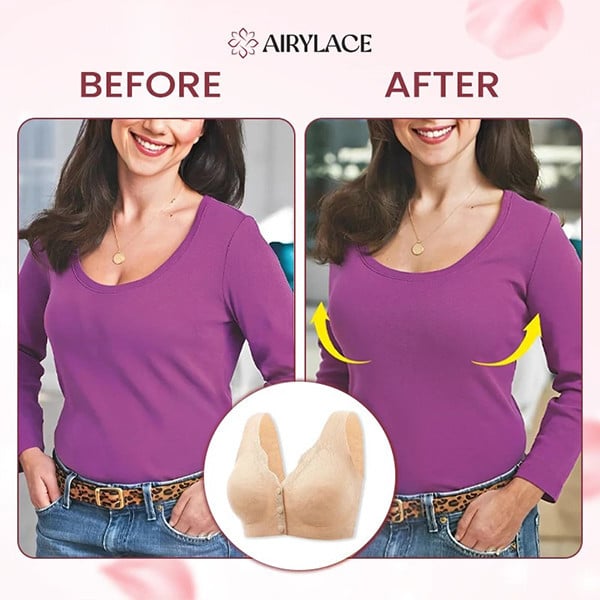 AiryLace - Zero Feel Lace Full Coverage Front Closure Bra