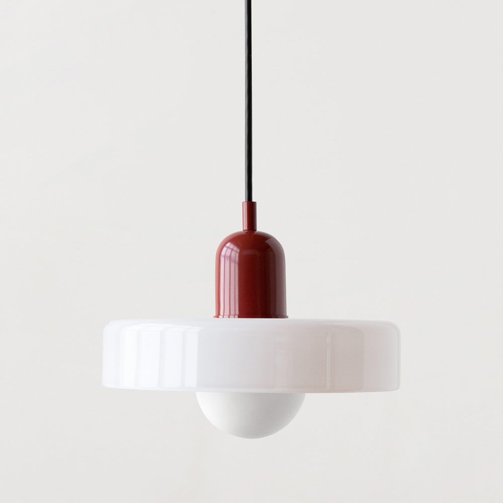 Bauhaus Pendant Light In Colored Glass