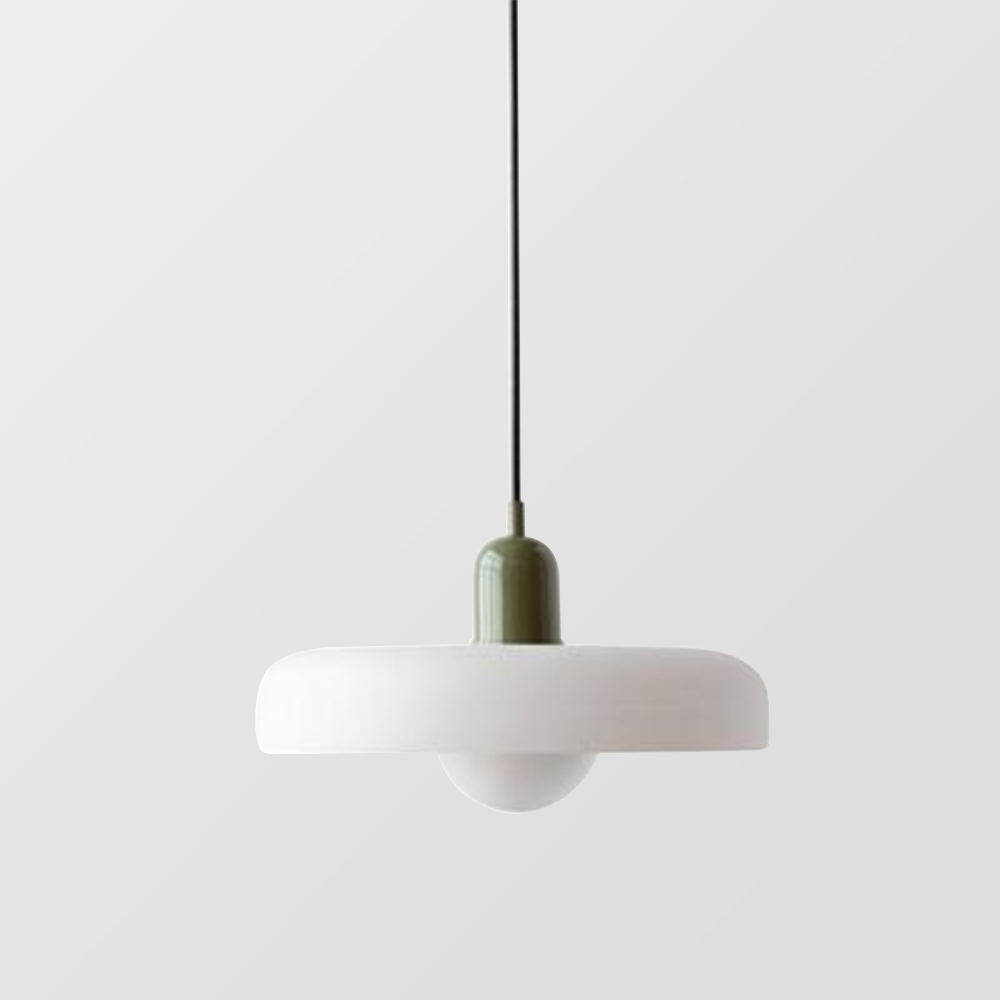 Bauhaus Pendant Light In Colored Glass