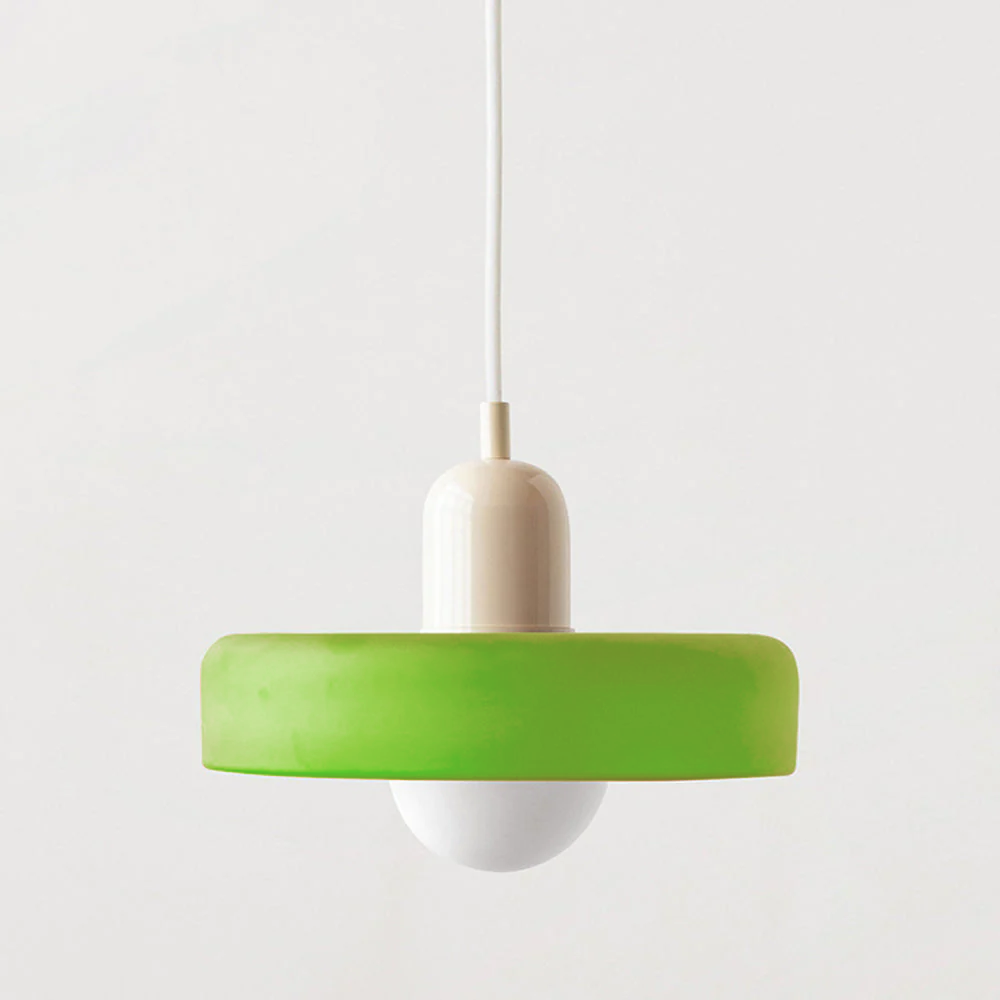 Bauhaus Pendant Light In Colored Glass