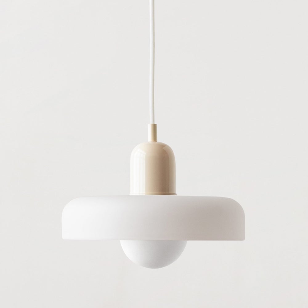 Bauhaus Pendant Light In Colored Glass