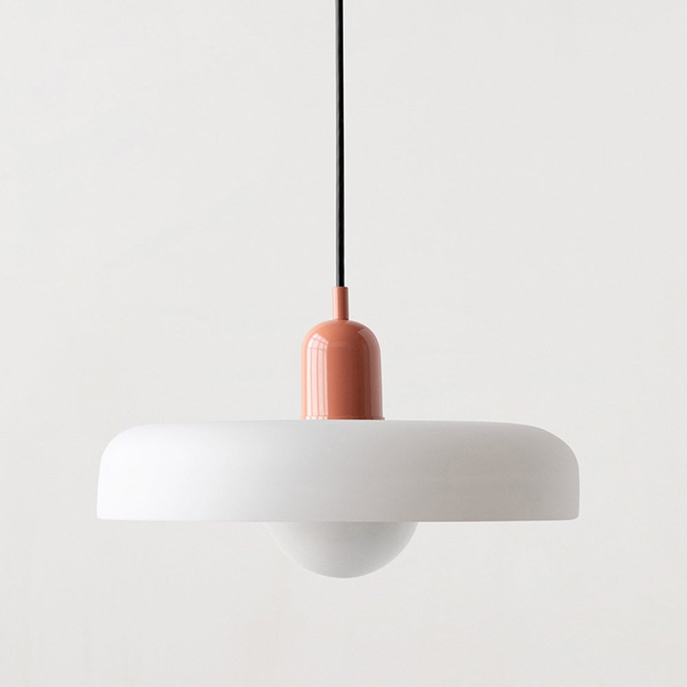 Bauhaus Pendant Light In Colored Glass