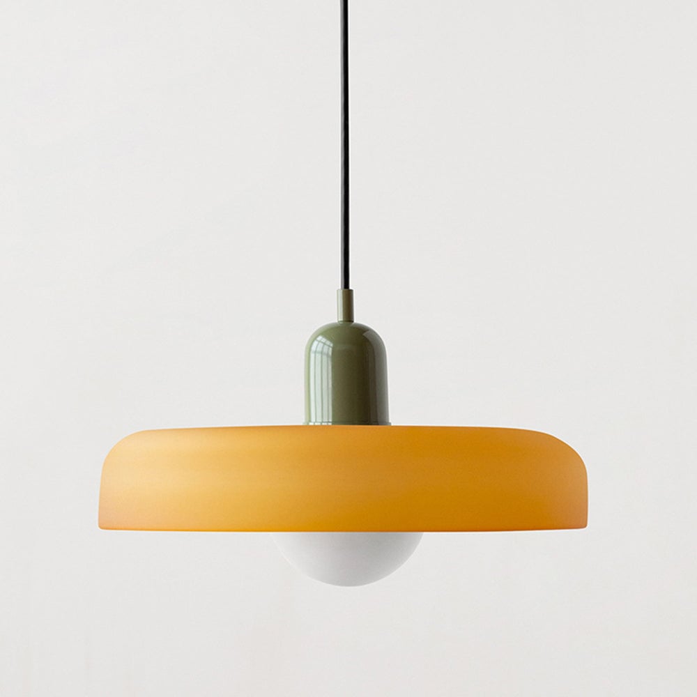 Bauhaus Pendant Light In Colored Glass