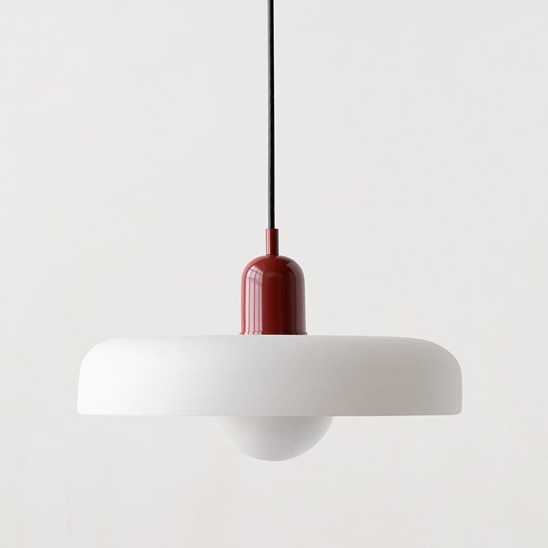 Bauhaus Pendant Light In Colored Glass