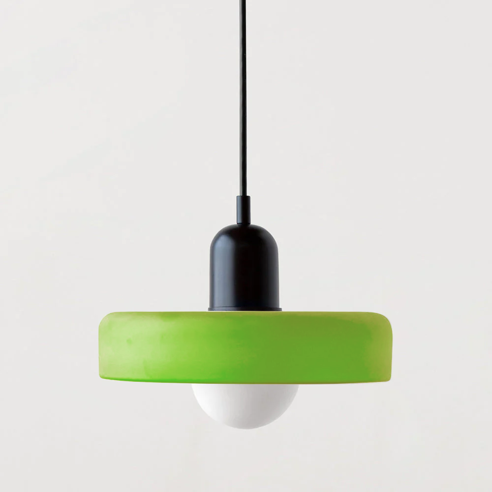 Bauhaus Pendant Light In Colored Glass