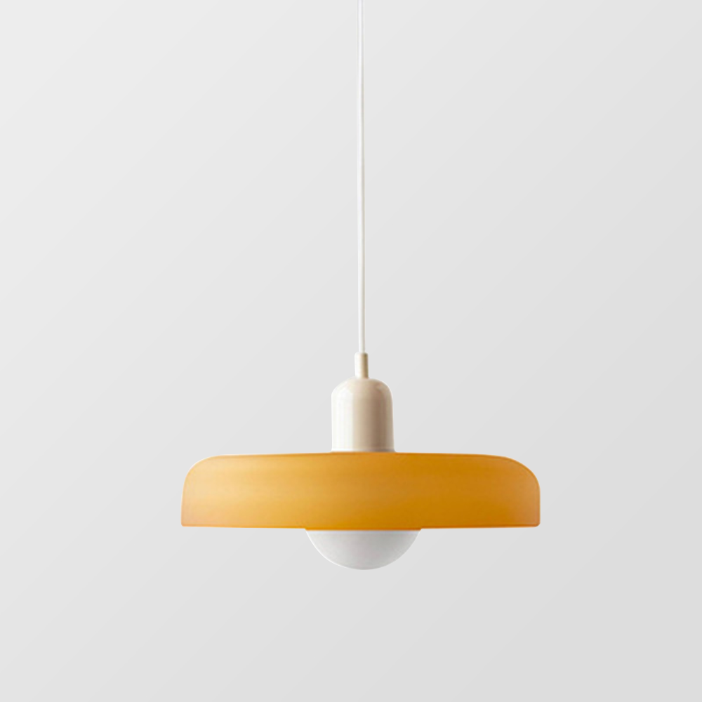 Bauhaus Pendant Light In Colored Glass