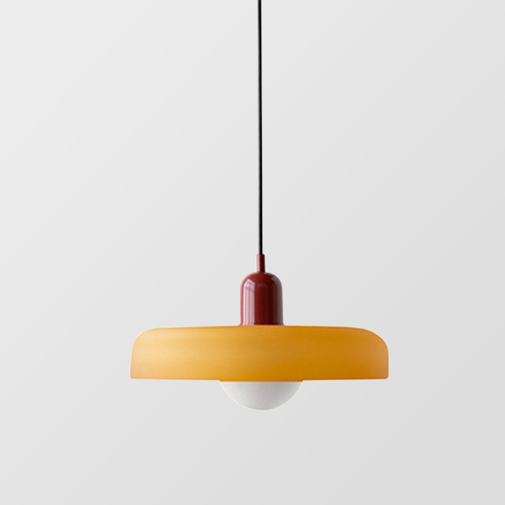 Bauhaus Pendant Light In Colored Glass