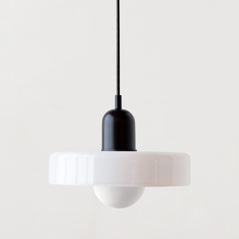 Bauhaus Pendant Light In Colored Glass